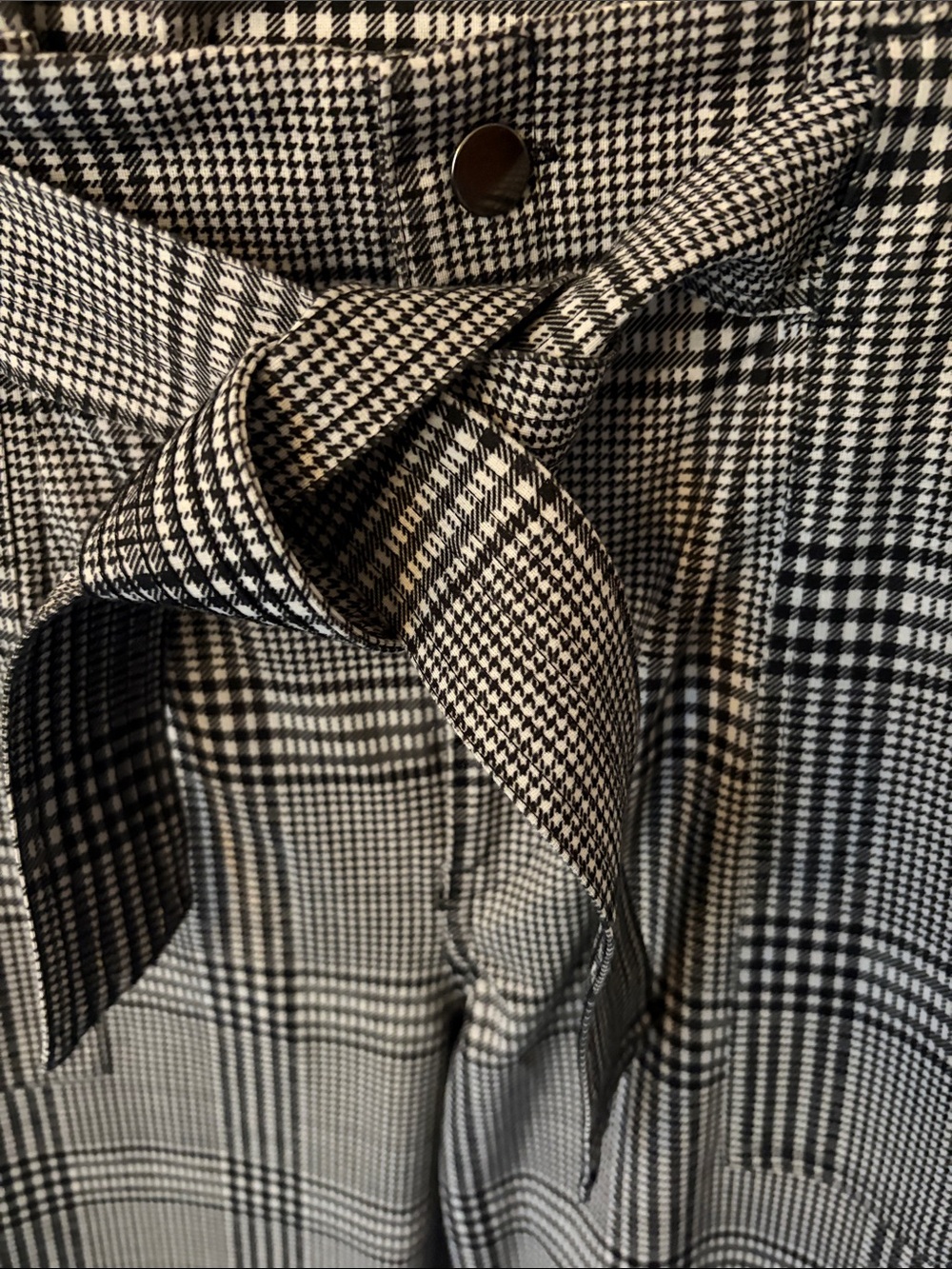 Vylette Plaid Tie Waist Ankle Dress Pants – Juniors 13 - Picture 2 of 11